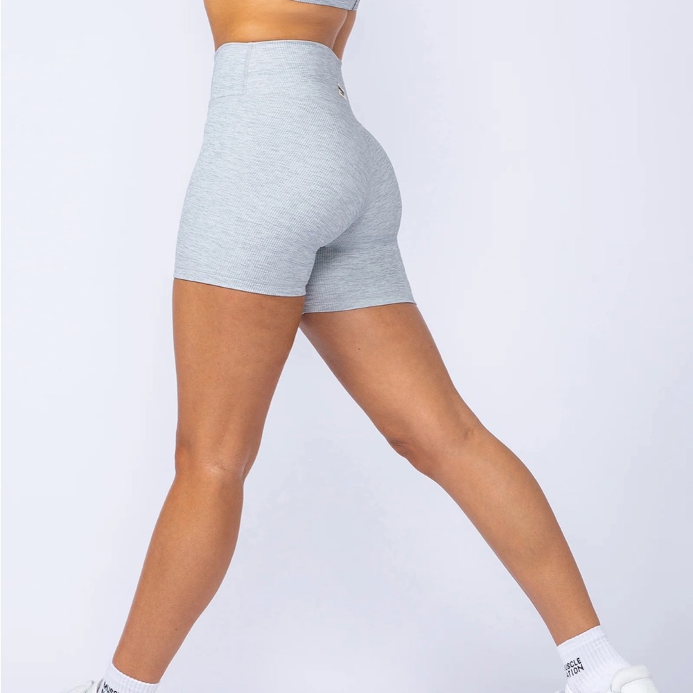 Muscle Nation Zero Rise Rib Midway Shorts - Picture 3 of 7